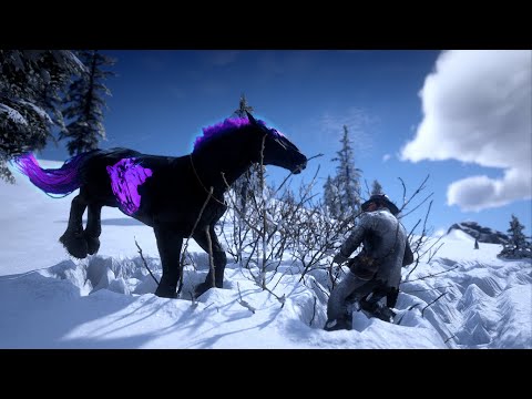 Arthur Taming the Beautiful CHAROITE Horse