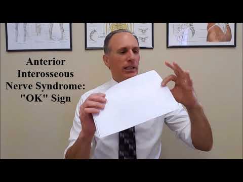 Anterior Interosseous Nerve Syndrome: Okay "OK" Sign