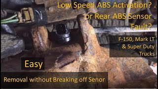 Rear ABS Wheel Speed Sensor Troubleshooting & Replacement, for '90 to '08 F150 & Some SuperDuty Trks