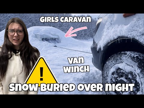 Snow BURIED Over Night! (Rescue & Van Tour) 🥶