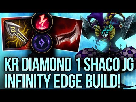 Korea Diamond 1 ONE-SHOT Shaco Jungle with Infinity Edge Build! | High Elo Replays