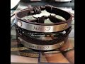 Hand stamped leather bracelets for couples gifts