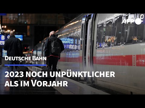 Deutsche Bahn 2023 noch unpünktlicher als im Vorjahr | AFP