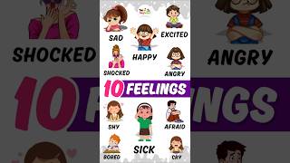 Download lagu Feeling Words in English with Meaning | 10 Emotions for Kids | Learn Vocabulary & Pronunciation mp3