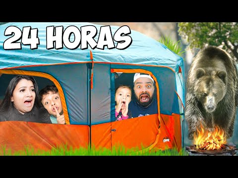 ACAMPANDO POR 24 HORAS CON TODA LA FAMILIA 😊