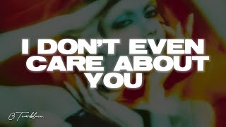 MISSIO - I Don&#39;t even care about you (Lyrics)