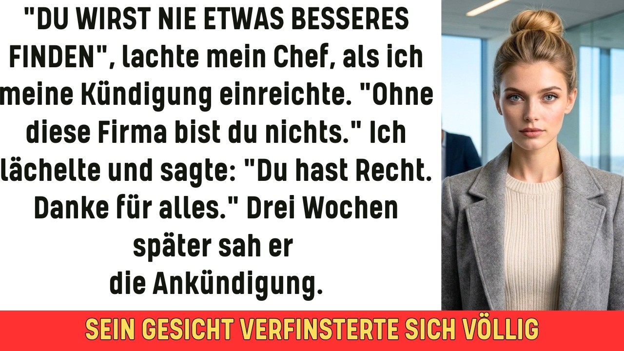 Er sagte, ich sei ohne ihn nichts – dann zerstörte ich den makellosen Ruf seiner Firma.