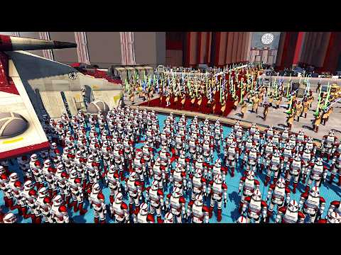 2,000 Clones Execute ORDER 66 with LAAT GUNSHIP Deployment... - Men of War: Star Wars Mod
