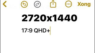 Download the video "[QHD+] 2720x1440 video resolution with 17:9 ratio"