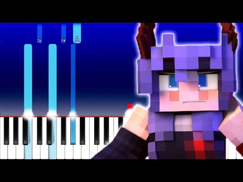 Rainimator(Blacklite District) - Falling  (Minecraft Song)(Piano Tutorial)