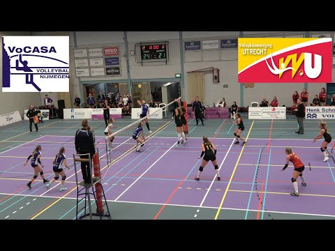 2019-12-07 VoCASA D1 - VV Utrecht D1 (Topdivisie Dames Volleybal) samenvatting