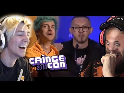 xQc Reacts to PewDiePie Twitch Con 2018 - VeryEpic Cringe Compilation (funny moments 🤣😅)