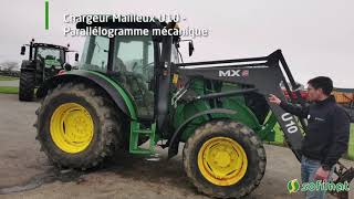 vidéo tracteur occasion John Deere 6090mc
