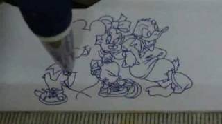 preview picture of video 'Plotter do Luiz (Desenhando personagens da Disney). Passos-MG.'