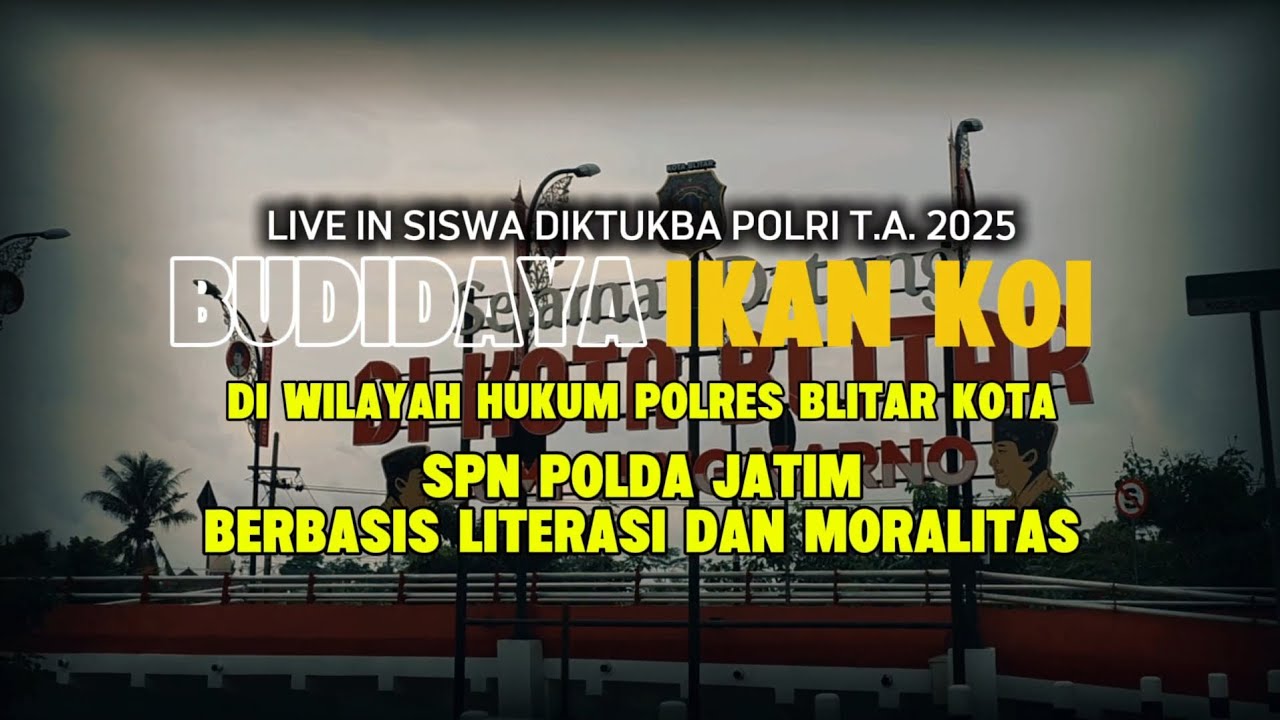 (VIDEO) Live In Siswa Diktukba Polri T.A. 2025 SPN Polda Jatim || Polres Blitar Kota