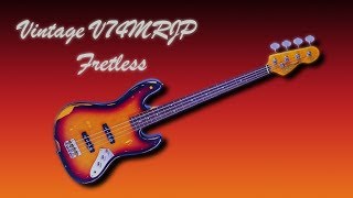 Video thumbnail for Vintage V74MRJP Fretless review by Ryan's guitar stuff