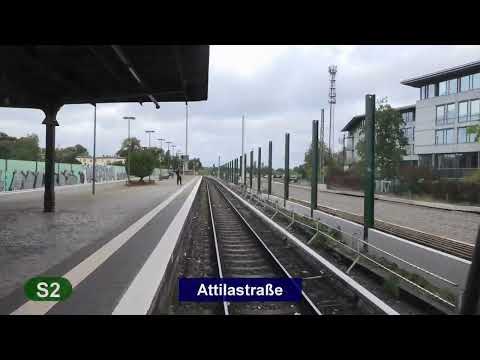 S-Bahn Berlin 2023 Linie S2 - Führerstandsmitfahrt