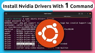 How To Install Nvidia Drivers in UBUNTU LINUX #Shorts