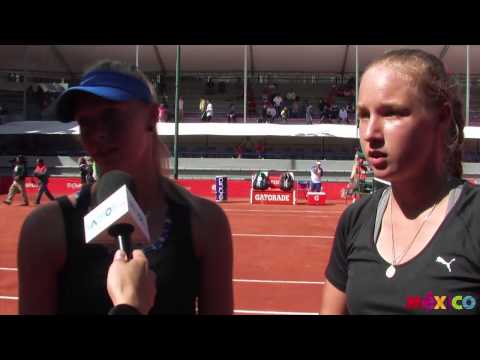 Entrevista Anna Blinkova y Fanni Stollar tras ganar el Abierto Juvenil Mexicano