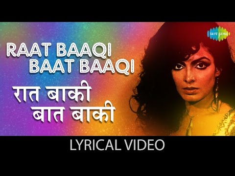 Raat Baaki with lyrics | रात बाकी गाने के बोल | Namak Halal | Amitabh Bachan, Smita Patil