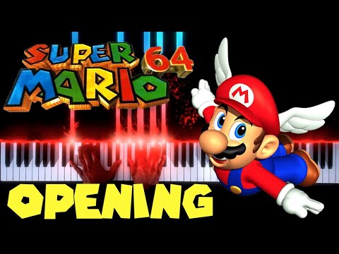 Super Mario 64 - Opening - Piano|Synthesia Video