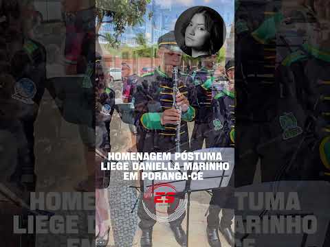 Poranga-CE: Homenagem póstuma e último adeus à Liege Daniella Rodrigues Marinho