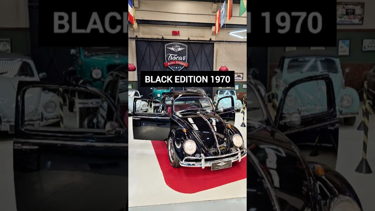 Que brilho foi esse? 😅🖤🇧🇷Fusca Black Edition 1970 no tapete vermelho!