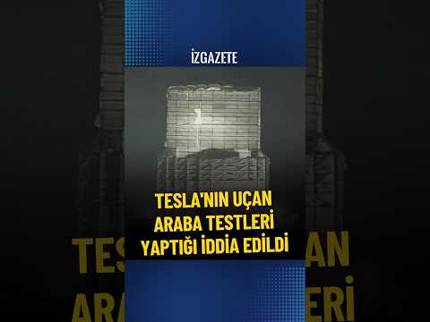 Tesla'nın uçan araba testleri yaptığı iddia edildi #tesla #elonmusk #car #araba #haber