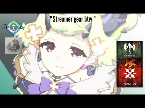 [Epic Seven] This is what high champ gear looks like - Guild War vs ZeroLuck