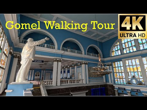Gomel Walking Tour 4K - Journey begins at the Railway Station & Soviet Architecture GoPro 📹
