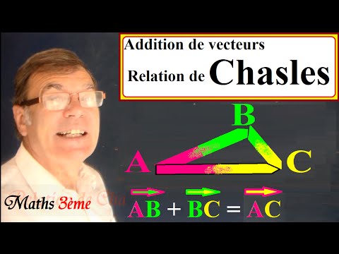 3rd year middle school math: Chasles relation - Sum of vectors
