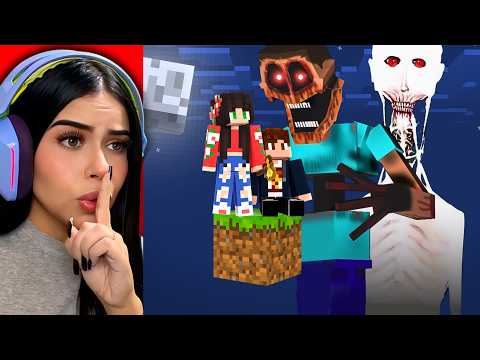 SOBREVIVI EM 1 BLOCO COM TODOS OS MODS DE TERROR NO MINECRAFT