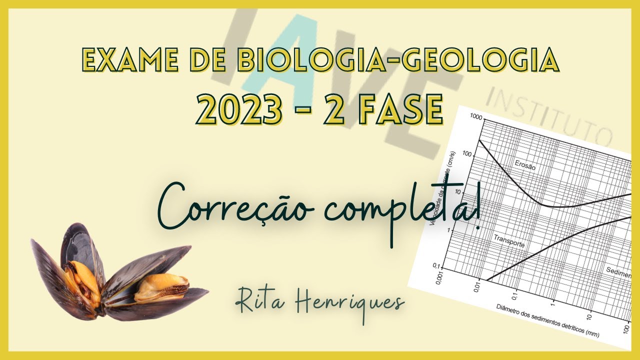 Exame Nacional de Biologia e Geologia 2023 - 2ª Fase - Correção completa | Rita Henriques