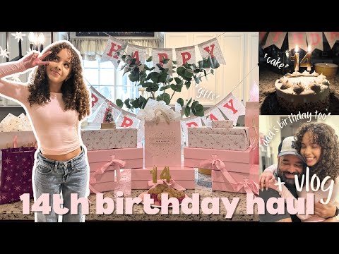 14th birthday gift haul + vlog 🤍 | *weekend in my life* *birthday haul* *family time* *grateful*