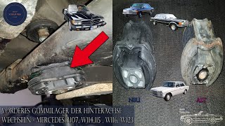 Mercedes R107: Wymiana przedniej tulei gumowej tylnej osi