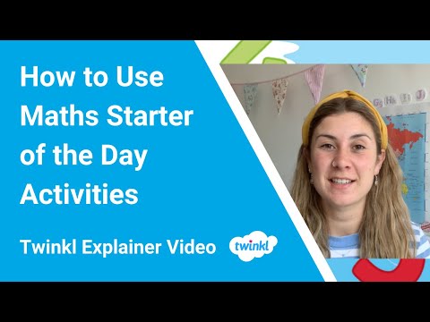 How to Use Maths Starter of the Day Activities
