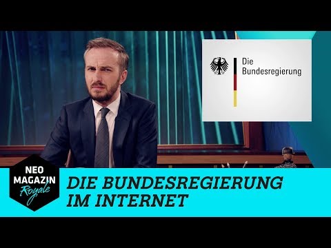 Die Bundesregierung im Internet  | NEO MAGAZIN ROYALE mit Jan Böhmermann - ZDFneo