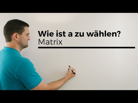 Wie ist a zu wählen, Matrix, Lösungsfälle, Matrizen, Gleichungssysteme, Mathe by Daniel Jung