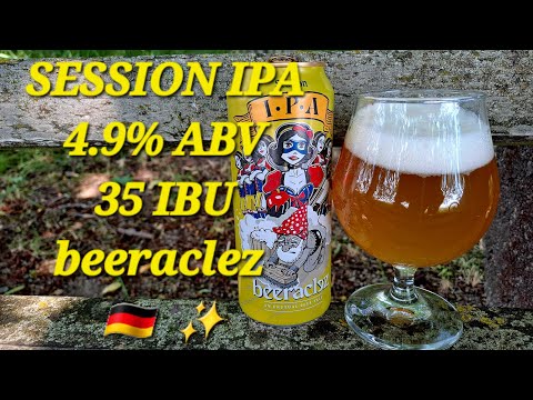 Beeraclez SESSION IPA, 4.9% ABV, 35 IBU. #beer #bier #cerveza #craftbeerreview #germanbeer
