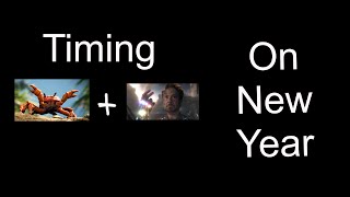 timing the crab rave beat and iron man snapping his finger at the same time on new year!!