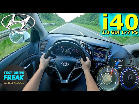 2012 Hyundai i40 Combi 2.0 GDI Manual 177 PS TOP SPEED AUTOBAHN DRIVE POV
