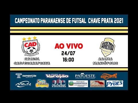 CRESOL/CAD/GUARAPUAVA x AAEMA MARIÓPOLIS - 13ª RODADA -Paranaense de Futsal  Chave Prata