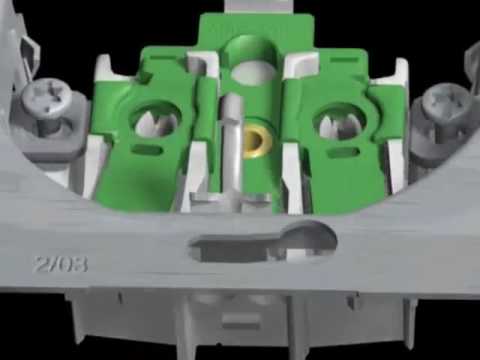 Video Masca priza radio-tv aluminiu metalic Siemens Delta