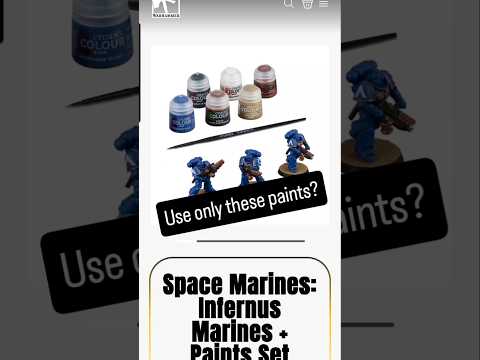 Infernus Marine with the Starter Set Paints! #warhammer #warhammer40k #ultramarines
