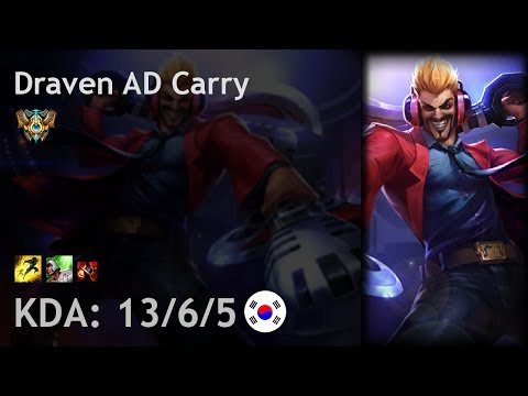 Draven AD Carry vs Caitlyn - KR Challenger Patch 7.14