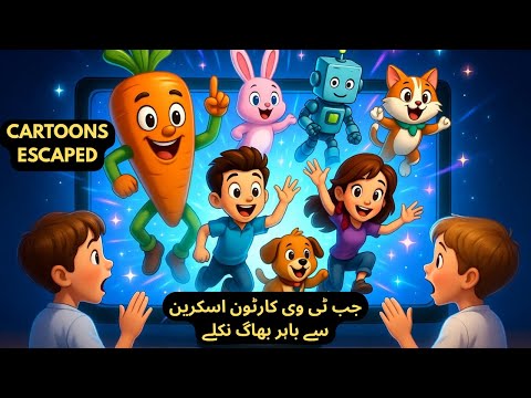 The Great Cartoon Escape! | Giant Carrot, Bunny & More #cartoonstory #kidscartoon #funnycartoon