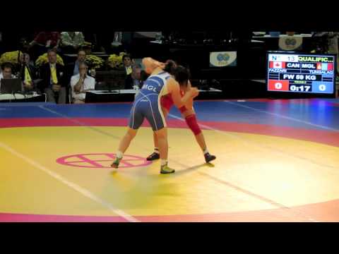 2012 Women's World Championships: 59 kg Michelle Fazzari (CAN) vs. Munkhtuya Tungalag (MGL)