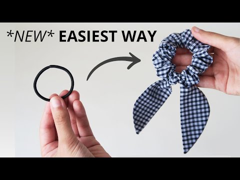 How to Make Scrunchies with Hair Ties (& Bunny Ear...