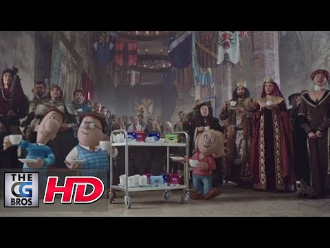 CGI 3D/VFX Animated Spot : "Tetley Medieval" - by Glassworks VFX