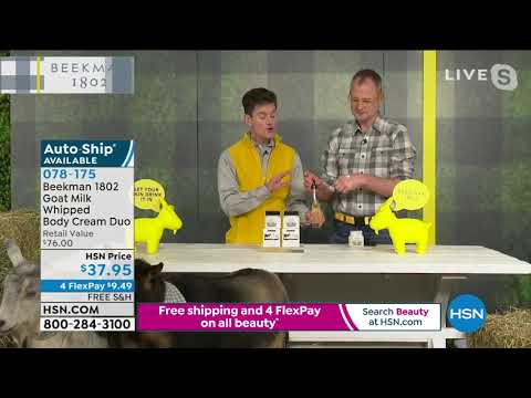 Beekman 1802 Pure Goat Milk Whipped Body Cream Duo AutoS...